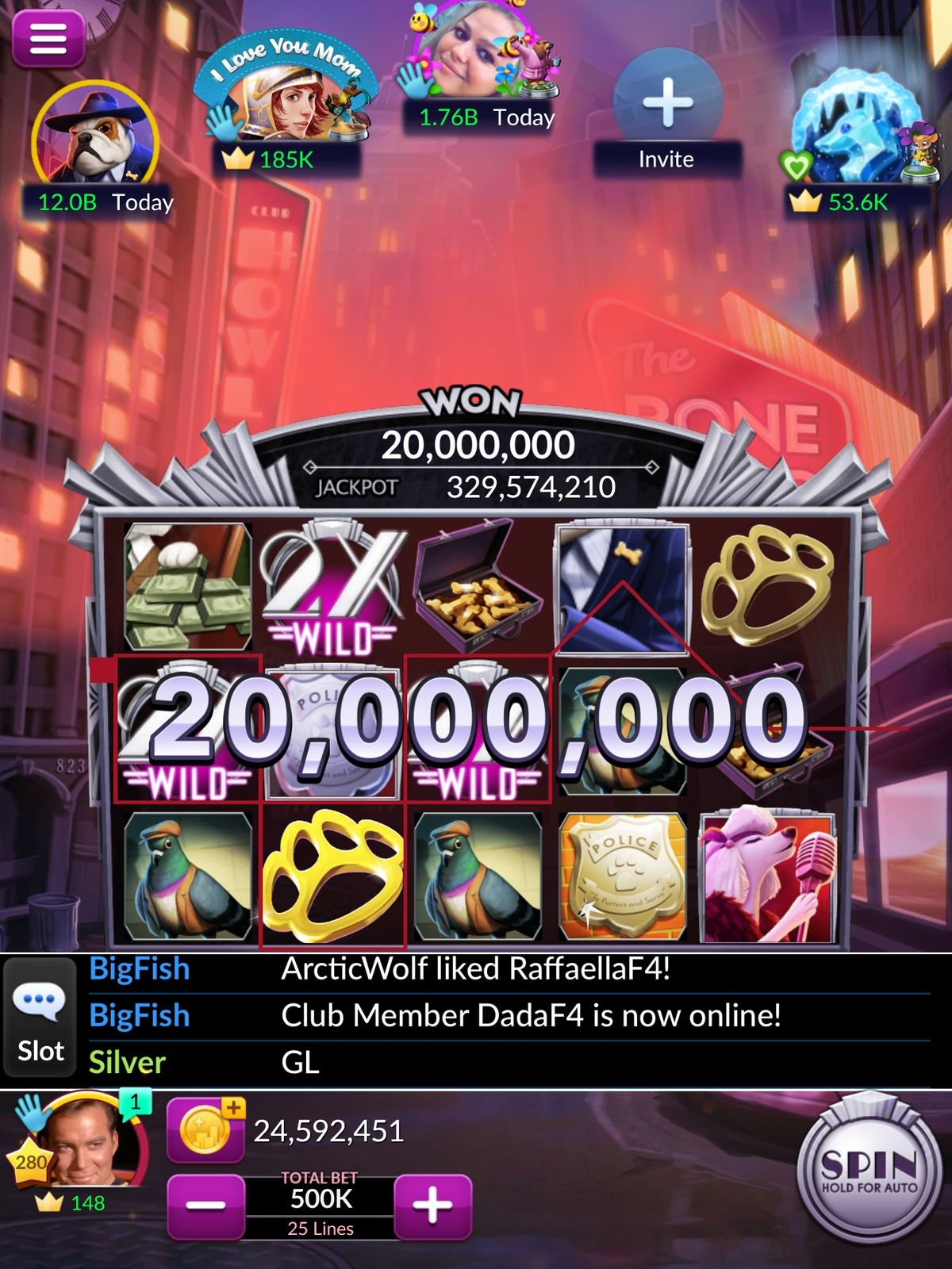 LuckyWinsCasino game